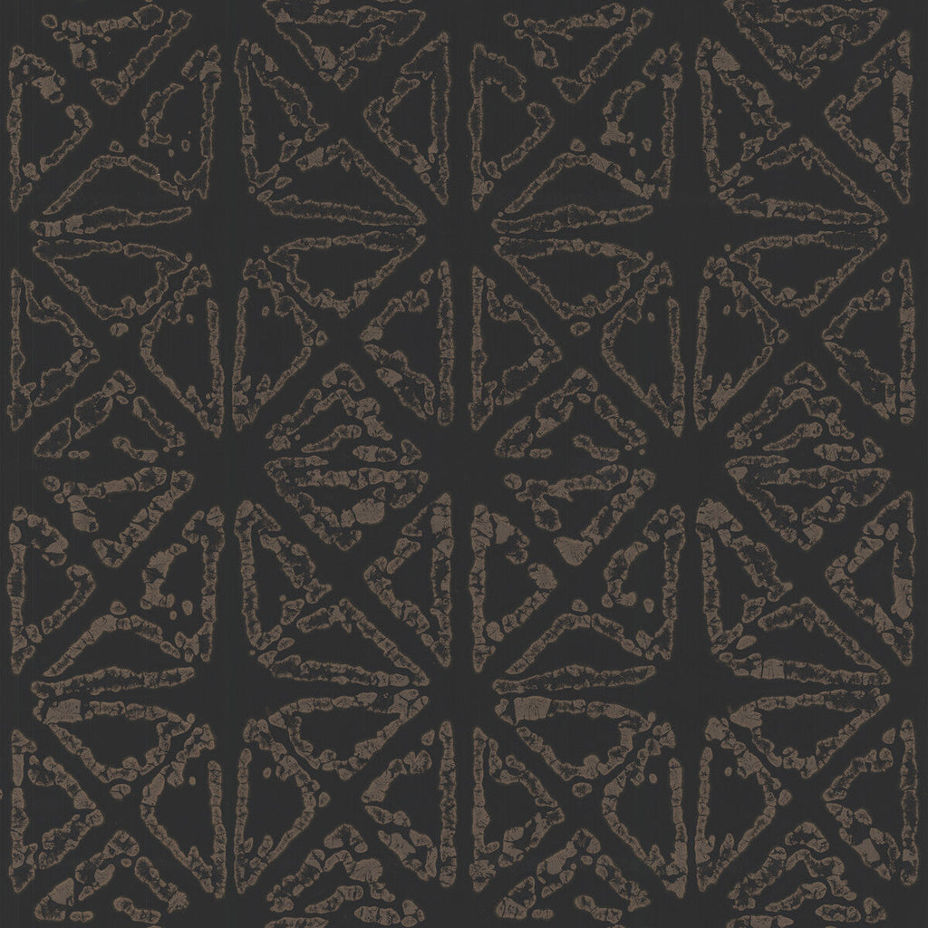 Kravet Design - W3820-8 Black | Kravet Design | Ronald Redding |Modern Metallic Wallcovering Print