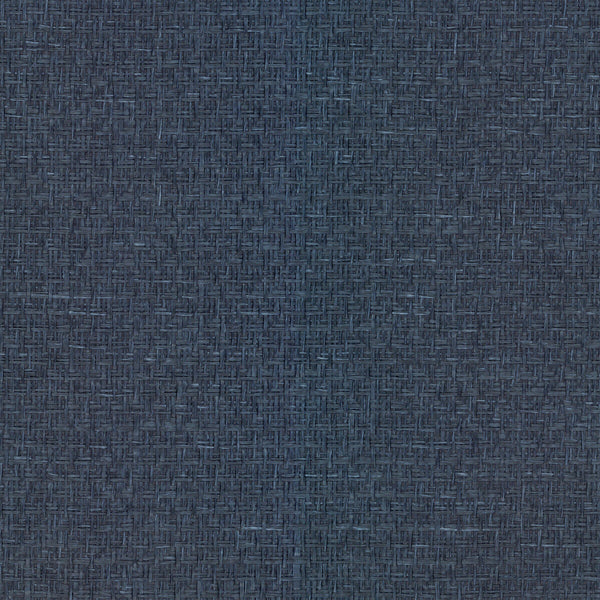 Kravet Design - W3821-50 Dark Blue | Kravet Design | Candice Olson Collection | Solid Texture Wallcovering Grasscloth