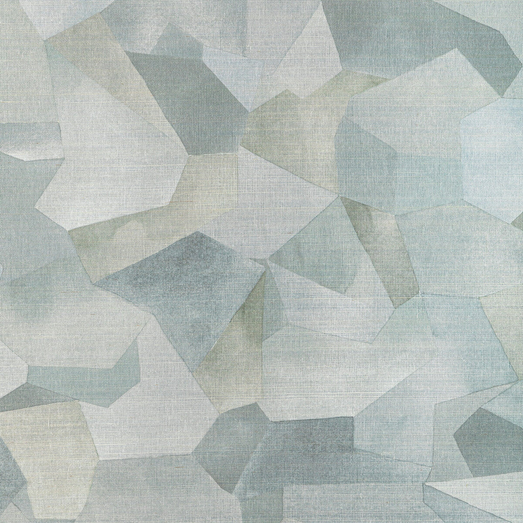 Tavoro Sisal - Platinum Silver | Kravet Couture | Modern Luxe Wallcovering | Abstract Geometric Wallcovering Print