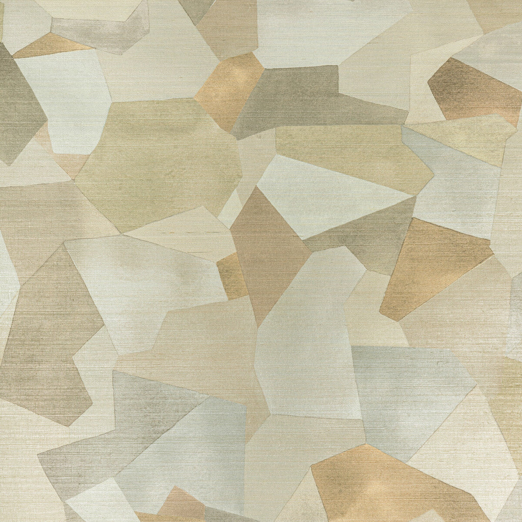 Tavoro Sisal - Sandstone Beige | Kravet Couture | Modern Luxe Wallcovering | Abstract Geometric Wallcovering Print