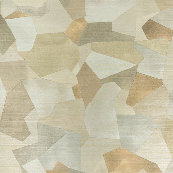 Tavoro Sisal - Sandstone Beige | Kravet Couture | Modern Luxe Wallcovering | Abstract Geometric Wallcovering Print
