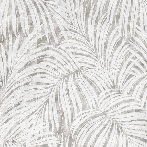 Leaf Paperweave - Silver Silver | Kravet Couture | Modern Luxe Wallcovering | Botanical & Floral Tropical Wallcovering Print