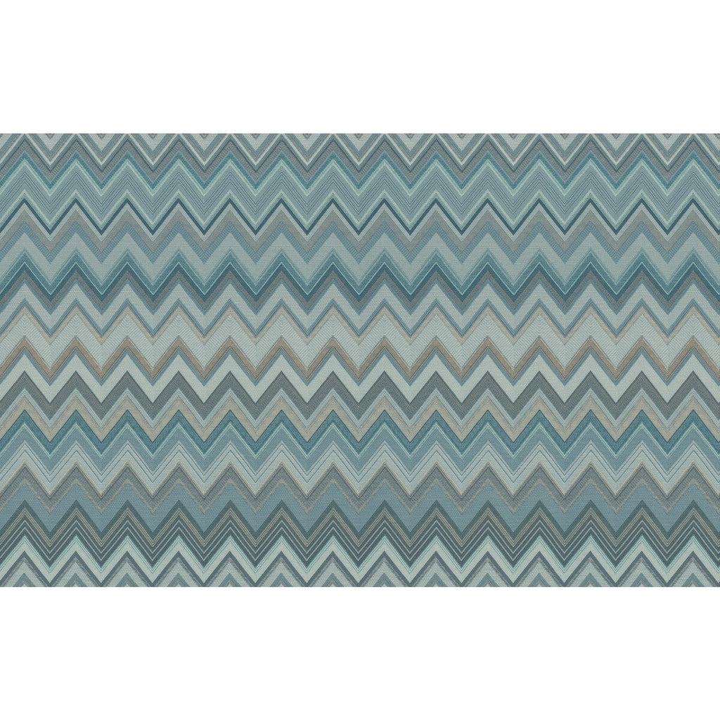 Happy Zig Zag Wp - 10335 Blue | Kravet Couture | Missoni Home Wallcoverings 04 |Modern Geometric Wallcovering Print