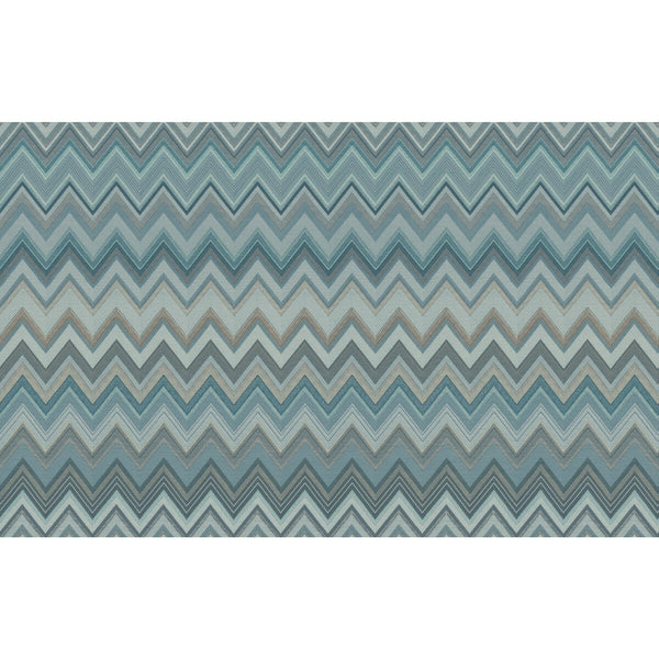Happy Zig Zag Wp - 10335 Blue | Kravet Couture | Missoni Home Wallcoverings 04 |Modern Geometric Wallcovering Print