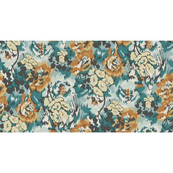 Flower Pot Wp - 10301 Teal | Kravet Couture | Missoni Home Wallcoverings 04 | Botanical & Floral Wallcovering Print