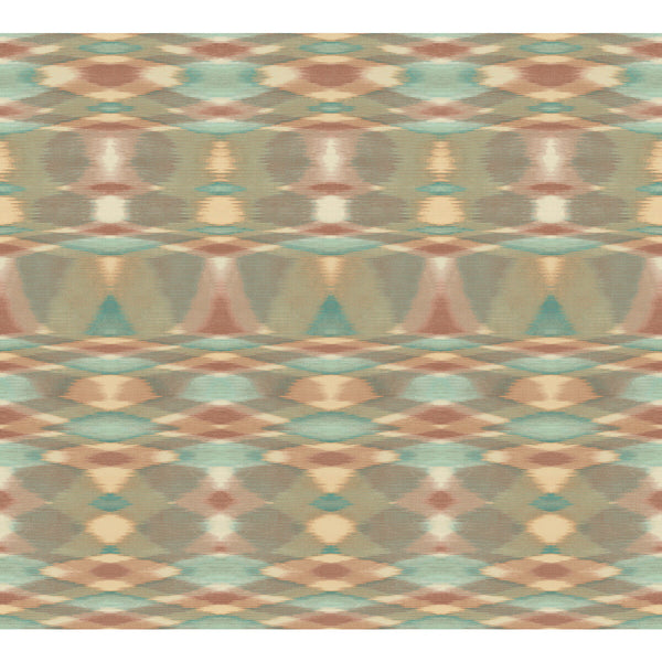 Sunrise Flame Wp - 10322 Blue | Kravet Couture | Missoni Home Wallcoverings 04 |Modern Geometric Wallcovering Print
