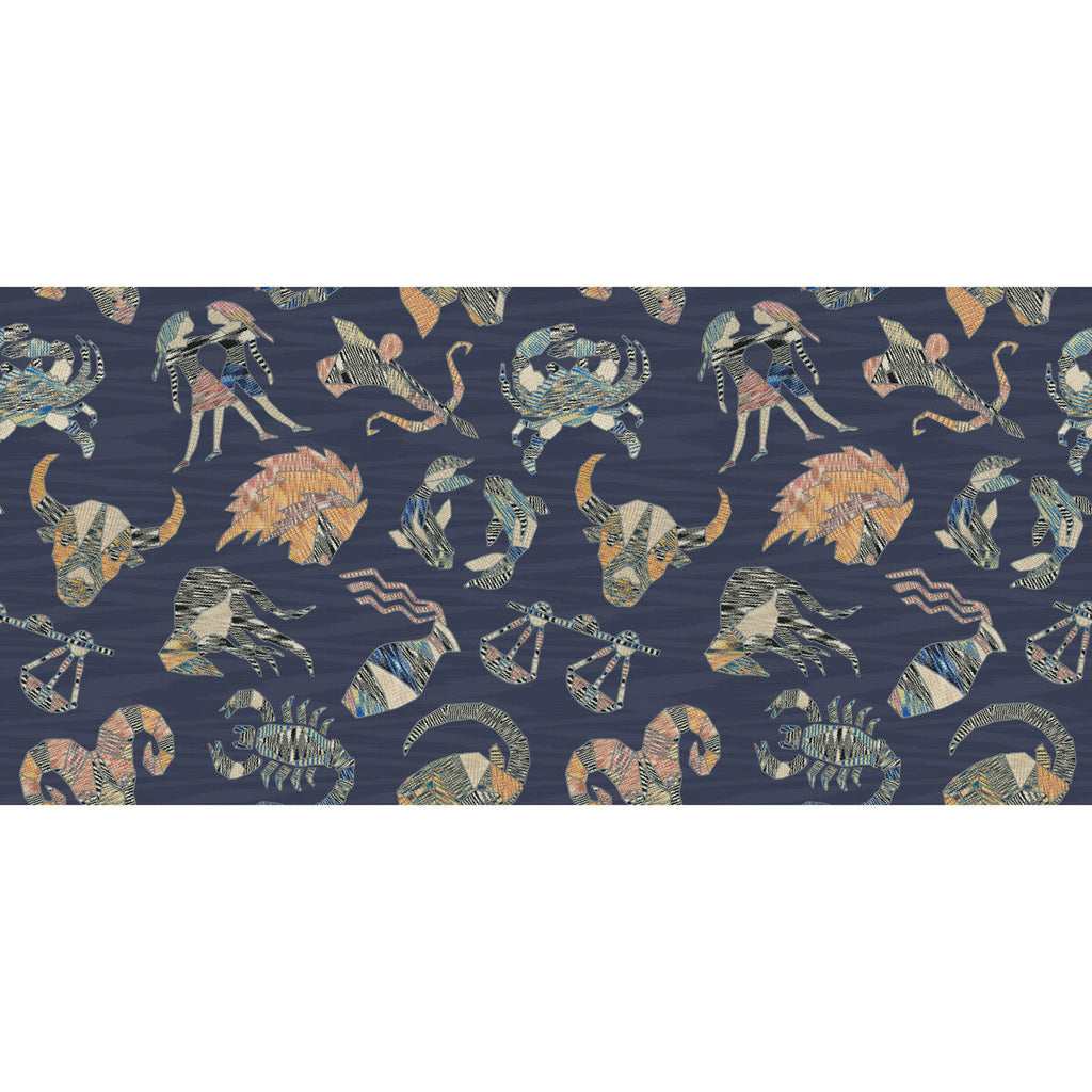 Constellations Wp - 10353 Dark Blue | Kravet Couture | Missoni Home Wallcoverings 04 | Novelty Wallcovering Print