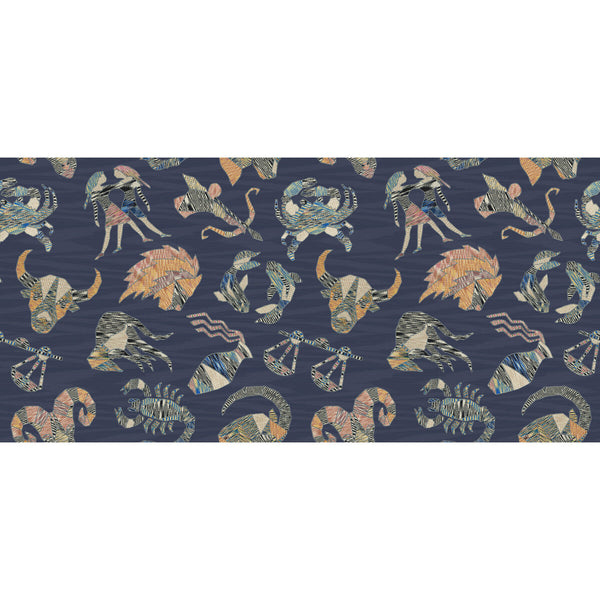 Constellations Wp - 10353 Dark Blue | Kravet Couture | Missoni Home Wallcoverings 04 | Novelty Wallcovering Print