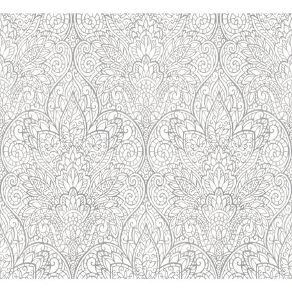 Kravet Design - W3859-101 Silver Wallcovering | Kravet