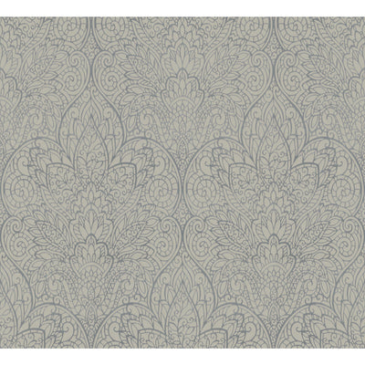 Kravet Design - W3859-11 Silver Wallcovering | Kravet