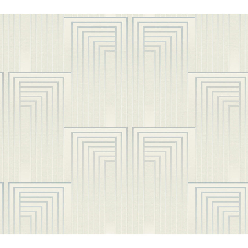 Kravet Design - W3861-1615 Beige | Kravet Design | Candice Olson After Eight |Geometric Metallic Wallcovering Print