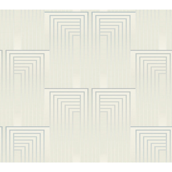 Kravet Design - W3861-1615 Beige | Kravet Design | Candice Olson After Eight |Geometric Metallic Wallcovering Print