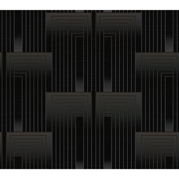 Kravet Design - W3861-811 Black Wallcovering | Kravet