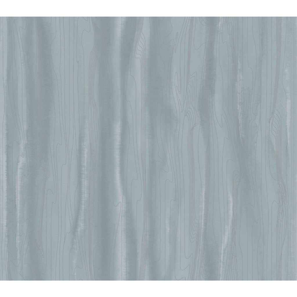 Kravet Design - W3862-115 Blue | Kravet Design | Candice Olson After Eight |Geometric Metallic Wallcovering Print