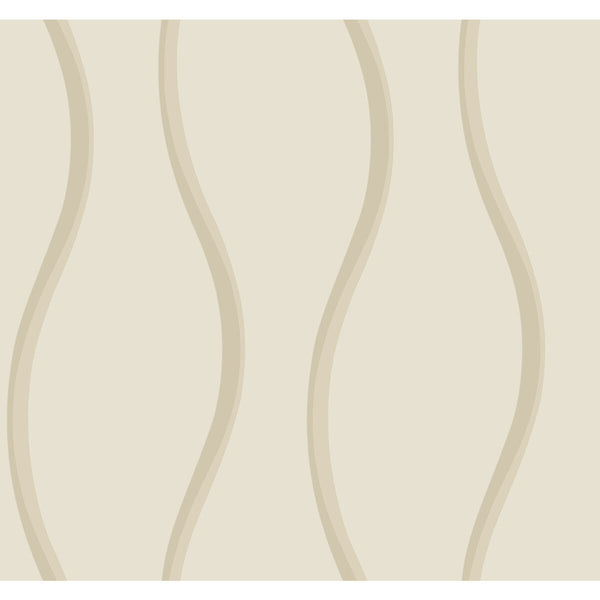 Kravet Design - W3865-106 Ivory | Kravet Design | Candice Olson After Eight |Geometric Wallcovering Print