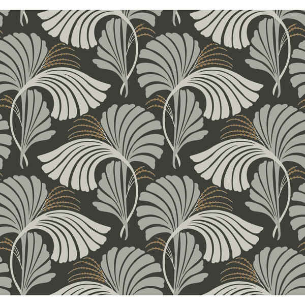 Kravet Design - W3867-1121 Charcoal Wallcovering | Kravet