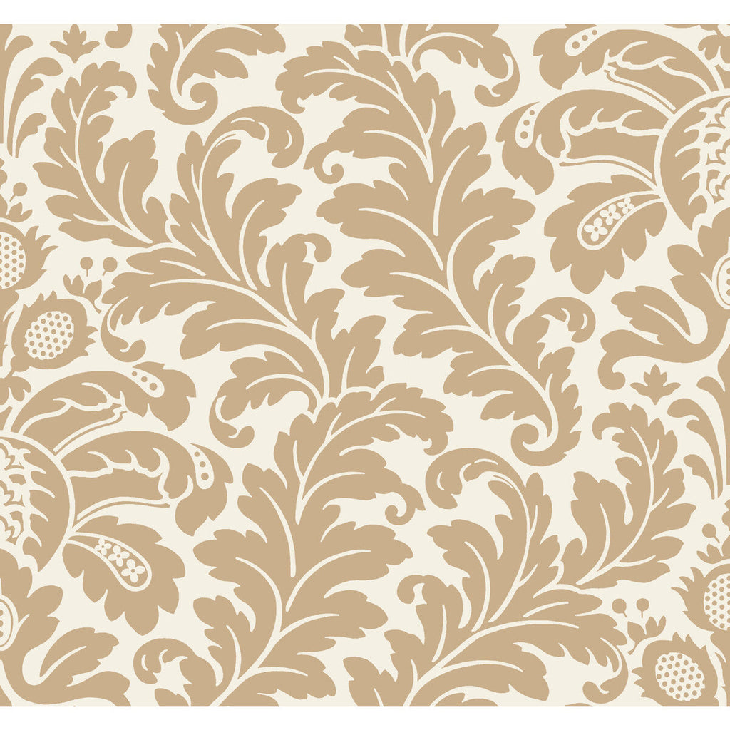 Kravet Design - W3868-4 Gold | Kravet Design | Candice Olson After Eight | Damask Wallcovering Print