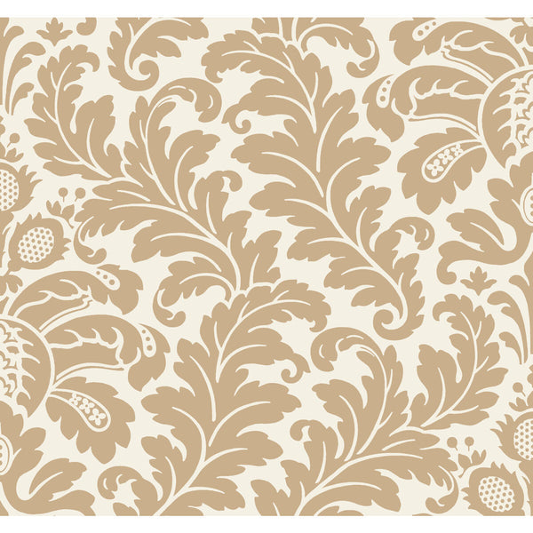 Kravet Design - W3868-4 Gold | Kravet Design | Candice Olson After Eight | Damask Wallcovering Print