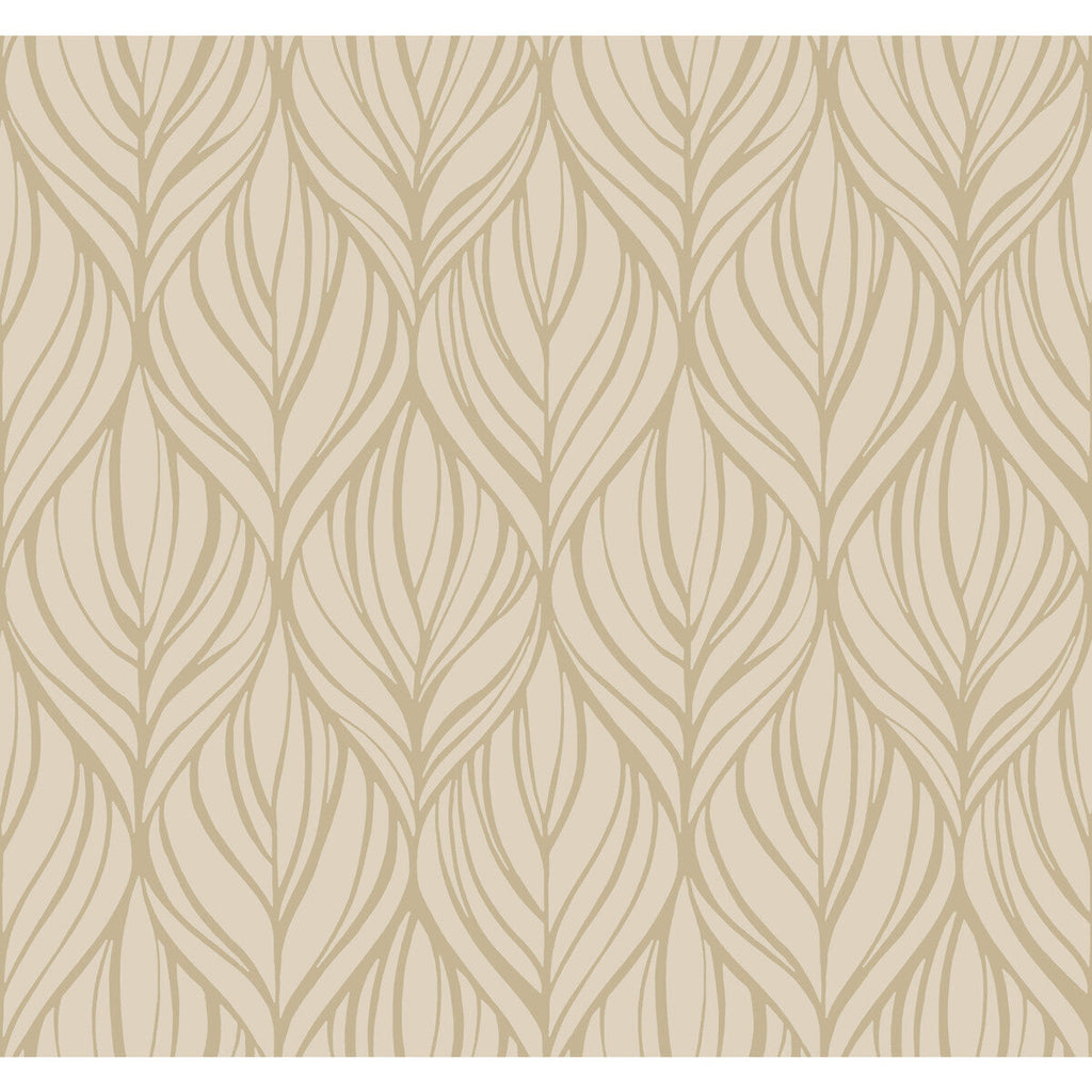 Kravet Design - W3869-106 Ivory | Kravet Design | Candice Olson After Eight |Modern Metallic Wallcovering Print