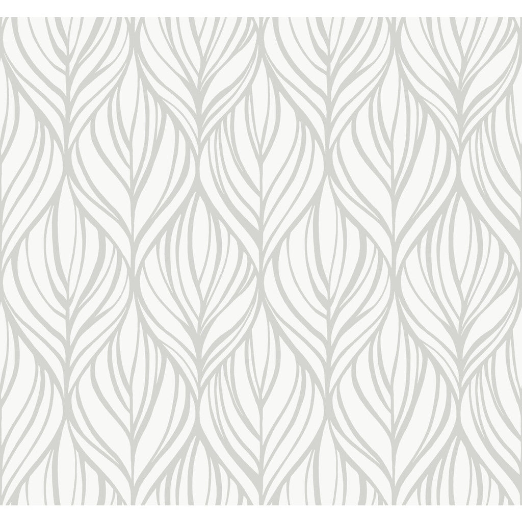 Kravet Design - W3869-1101 Grey | Kravet Design | Candice Olson After Eight |Modern Metallic Wallcovering Print