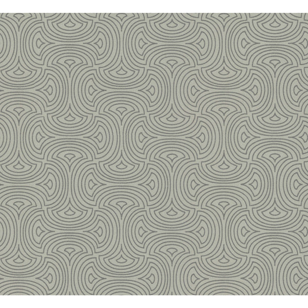 Kravet Design - W3871-11 Silver | Kravet Design | Candice Olson After Eight |Geometric Metallic Wallcovering Print