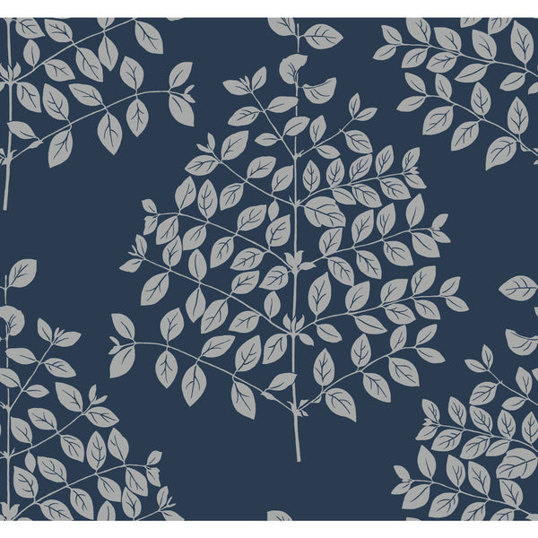 Kravet Design - W3875-50 Dark Blue Wallcovering | Kravet