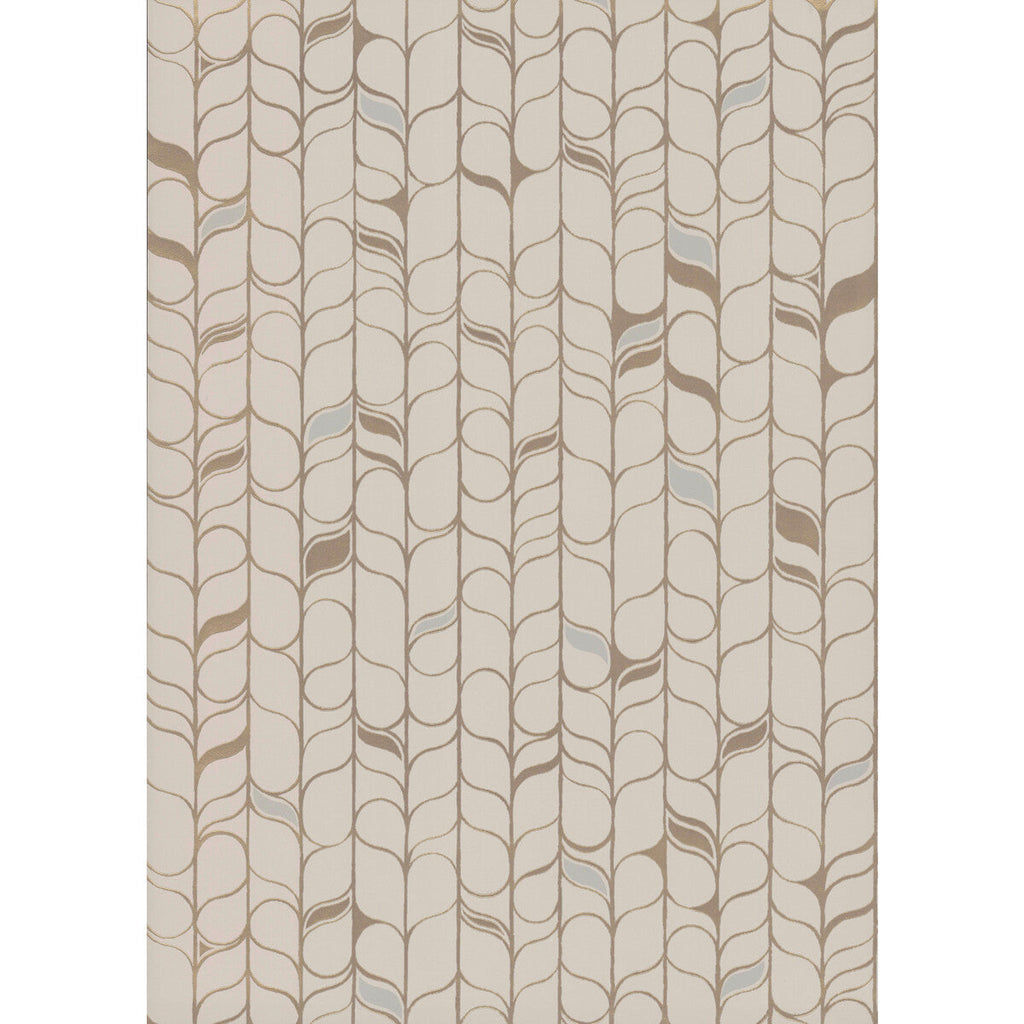 Kravet Design - W3877-106 Taupe | Kravet Design | Candice Olson Modern Nature 2Nd Edition | Botanical & Floral Stripes Wallcovering Print