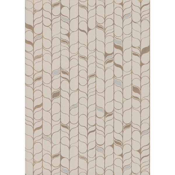 Kravet Design - W3877-106 Taupe | Kravet Design | Candice Olson Modern Nature 2Nd Edition | Botanical & Floral Stripes Wallcovering Print