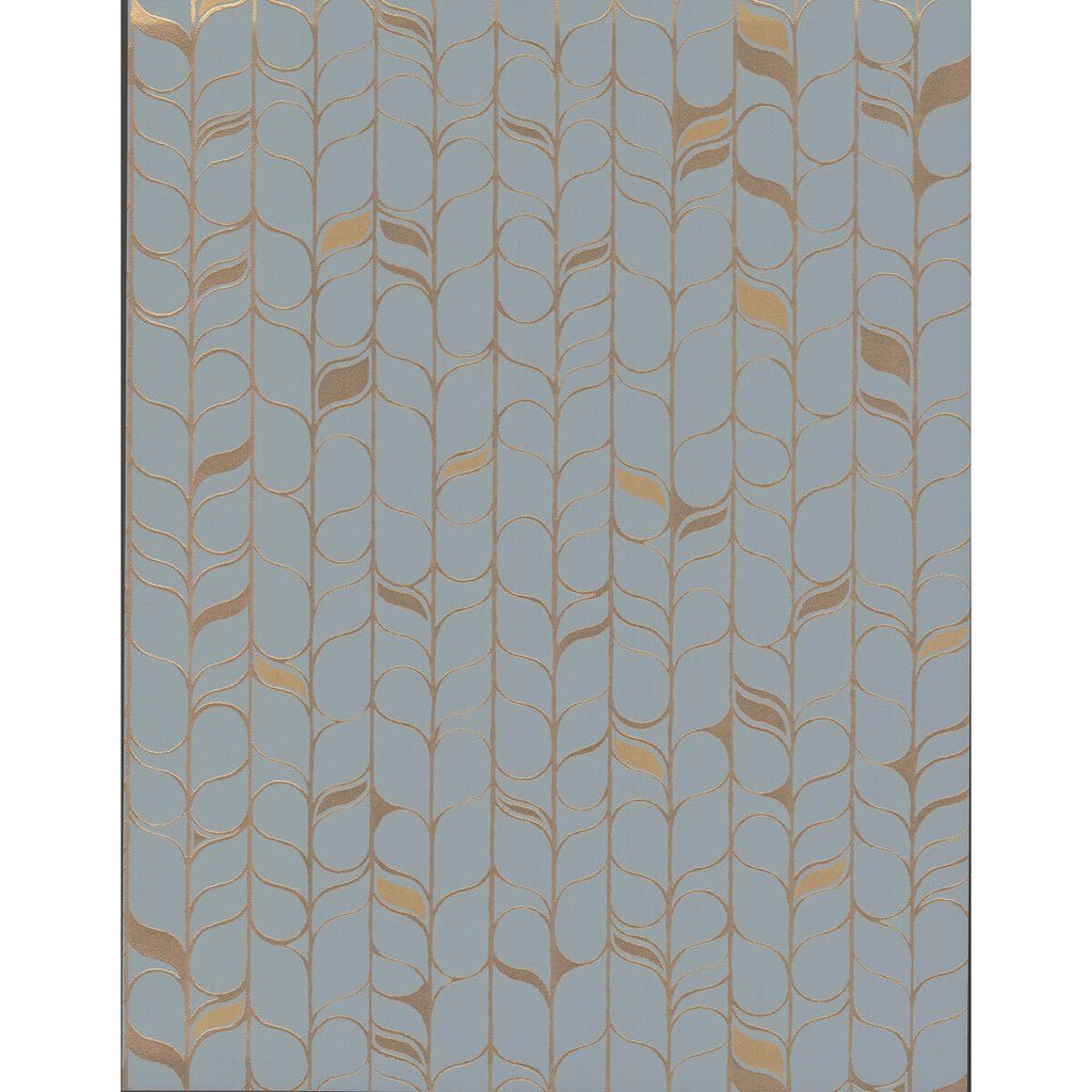 Kravet Design - W3877-115 Light Blue | Kravet Design | Candice Olson Modern Nature 2Nd Edition | Botanical & Floral Stripes Wallcovering Print