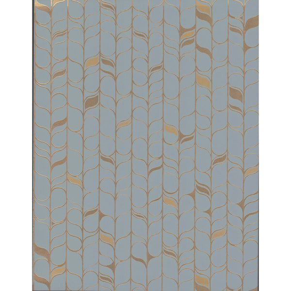 Kravet Design - W3877-115 Light Blue | Kravet Design | Candice Olson Modern Nature 2Nd Edition | Botanical & Floral Stripes Wallcovering Print