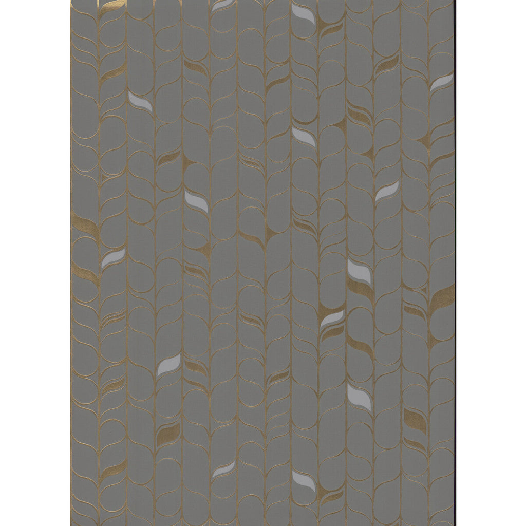 Kravet Design - W3877-52 Grey | Kravet Design | Candice Olson Modern Nature 2Nd Edition | Botanical & Floral Stripes Wallcovering Print