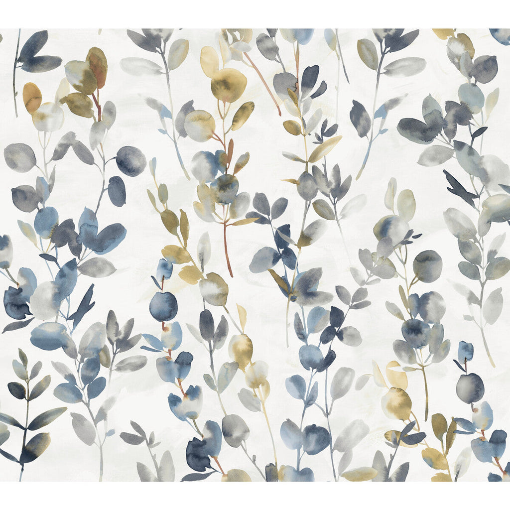 Kravet Design - W3883-511 Blue | Kravet Design | Candice Olson Modern Nature 2Nd Edition | Botanical & Floral Wallcovering Print