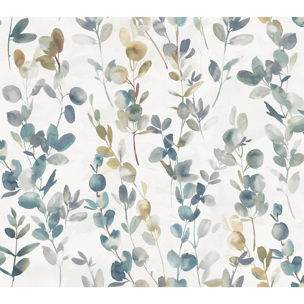 Kravet Design - W3883-513 Turquoise | Kravet Design | Candice Olson Modern Nature 2Nd Edition | Botanical & Floral Wallcovering Print