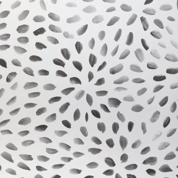 Petal Blossom Wp - Onyx Black | Kravet Couture | Atelier Wallcovering | Botanical & Floral Modern Wallcovering Print