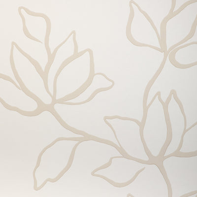 Floral Sketch Wp - Natural Beige | Kravet Couture | Atelier Wallcovering | Botanical & Floral Wallcovering Print
