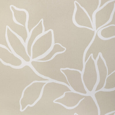 Floral Sketch Wp - Linen Beige | Kravet Couture | Atelier Wallcovering | Botanical & Floral Wallcovering Print