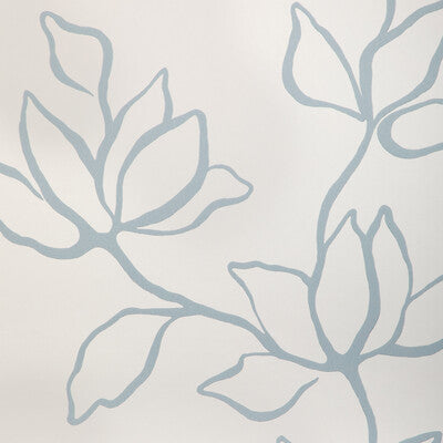 Floral Sketch Wp - Chambray Light Blue | Kravet Couture | Atelier Wallcovering | Botanical & Floral Wallcovering Print