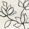 Floral Sketch Wp - Onyx Black | Kravet Couture | Atelier Wallcovering | Botanical & Floral Wallcovering Print