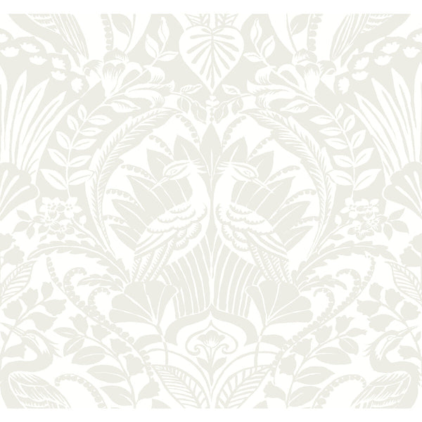 Kravet Design - W3888-106 Taupe | Kravet Design | Damask Resource Library | Animal/Insects Damask Wallcovering Print
