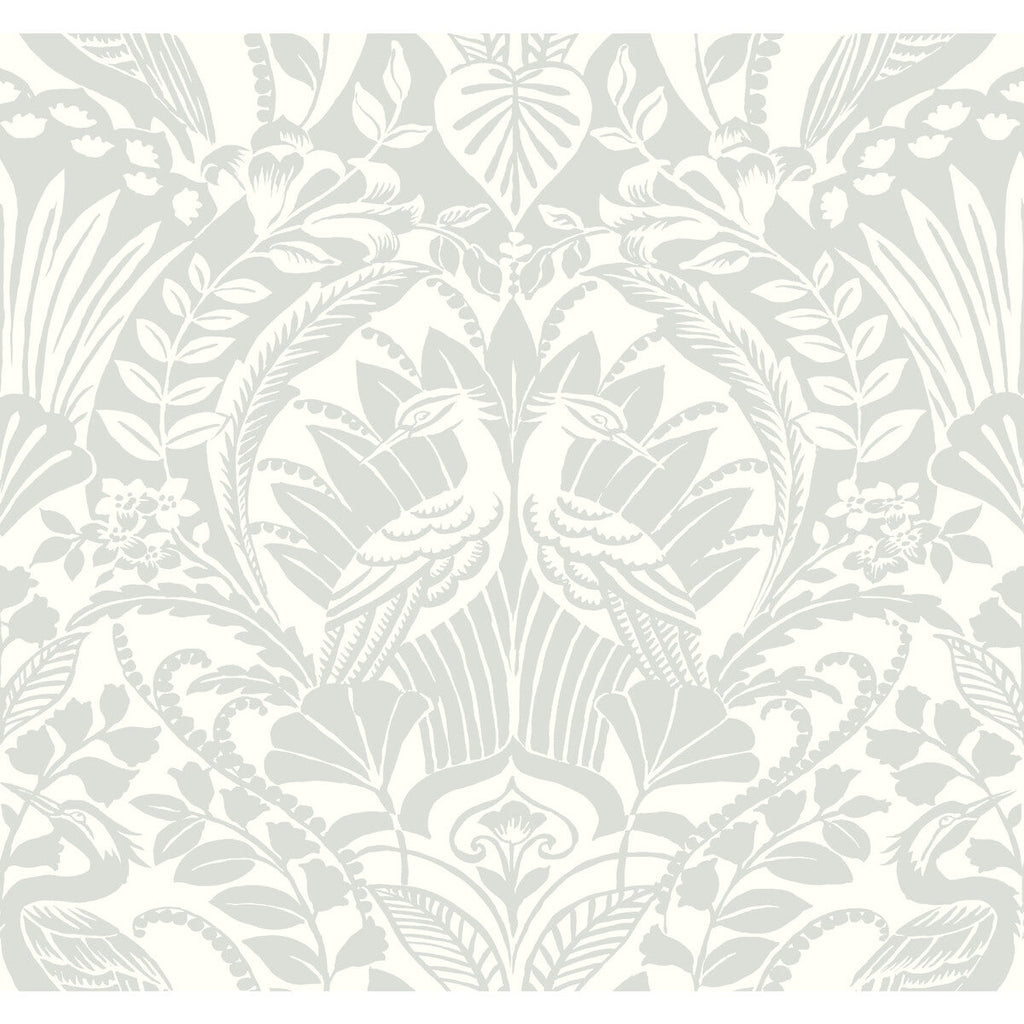 Kravet Design - W3888-35 Sage | Kravet Design | Damask Resource Library | Animal/Insects Damask Wallcovering Print