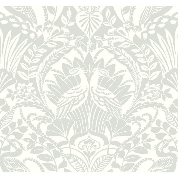 Kravet Design - W3888-35 Sage | Kravet Design | Damask Resource Library | Animal/Insects Damask Wallcovering Print
