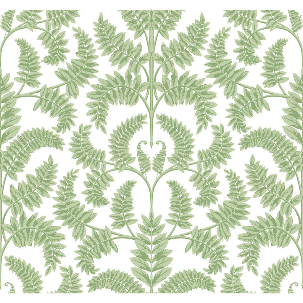 Kravet Design - W3891-330 Green | Kravet Design | Damask Resource Library | Botanical & Floral Damask Wallcovering Print