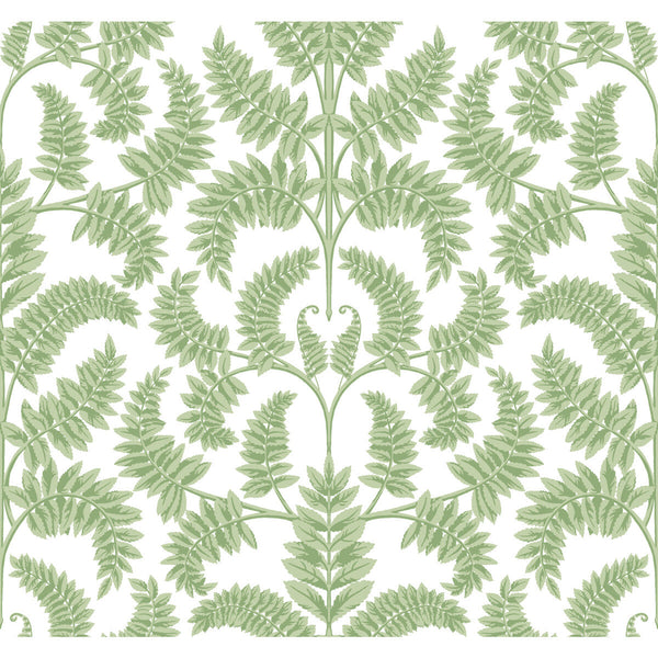 Kravet Design - W3891-330 Green | Kravet Design | Damask Resource Library | Botanical & Floral Damask Wallcovering Print