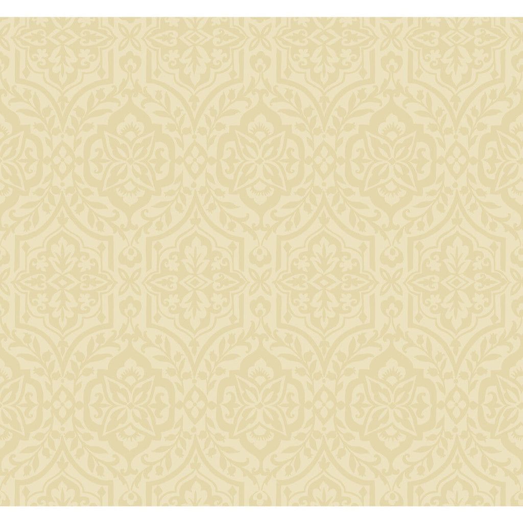 Kravet Design - W3895-40 Yellow | Kravet Design | Damask Resource Library | Damask Wallcovering Print