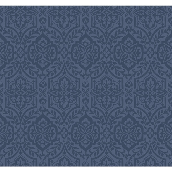 Kravet Design - W3895-550 Dark Blue Wallcovering | Kravet