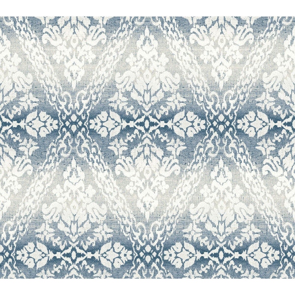 Kravet Design - W3897-155 Blue | Kravet Design | Damask Resource Library | Damask Wallcovering Print