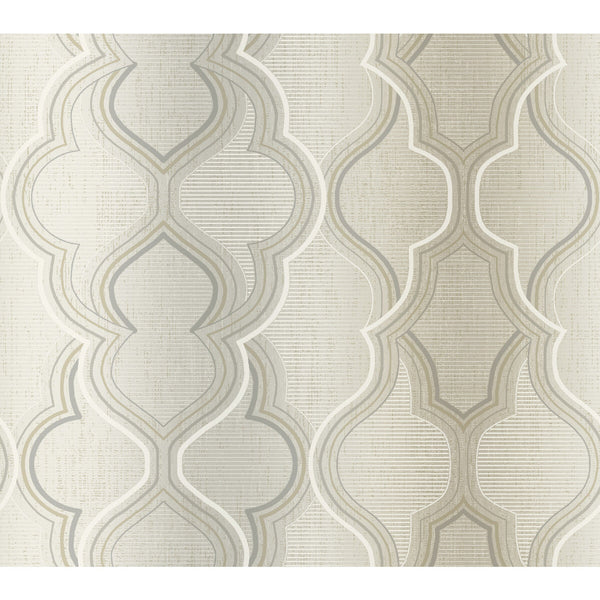 Kravet Design - W3898-106 Beige | Kravet Design | Damask Resource Library |Modern Damask Wallcovering Print