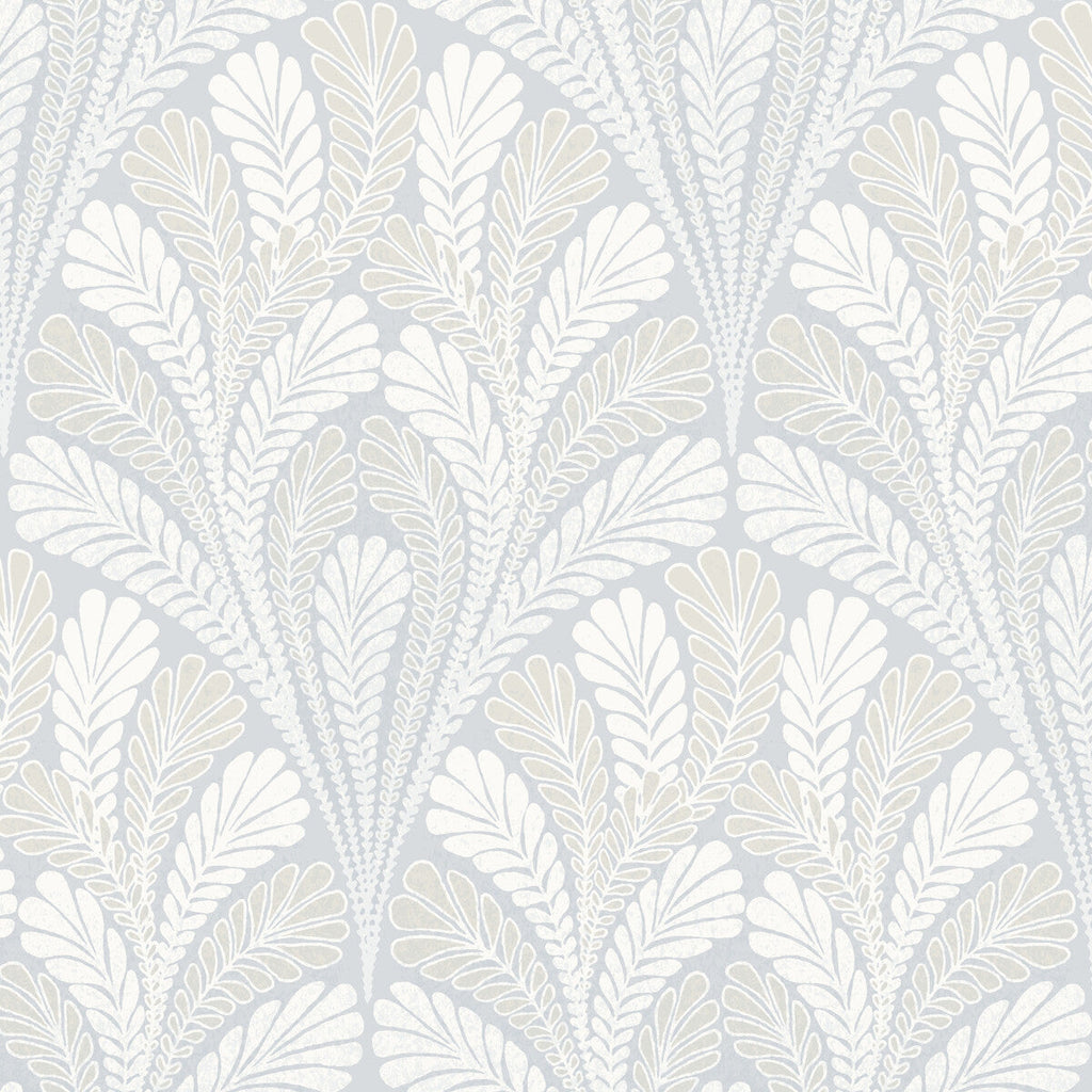 Kravet Design - W3899-1516 Light Blue | Kravet Design | Damask Resource Library | Botanical & Floral Damask Wallcovering Print