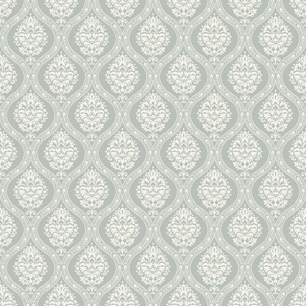 Kravet Design - W3900-113 Turquoise | Kravet Design | Damask Resource Library | Damask Wallcovering Print