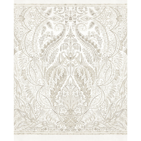Kravet Design - W3901-106 Taupe | Kravet Design | Damask Resource Library | Botanical & Floral Damask Wallcovering Print